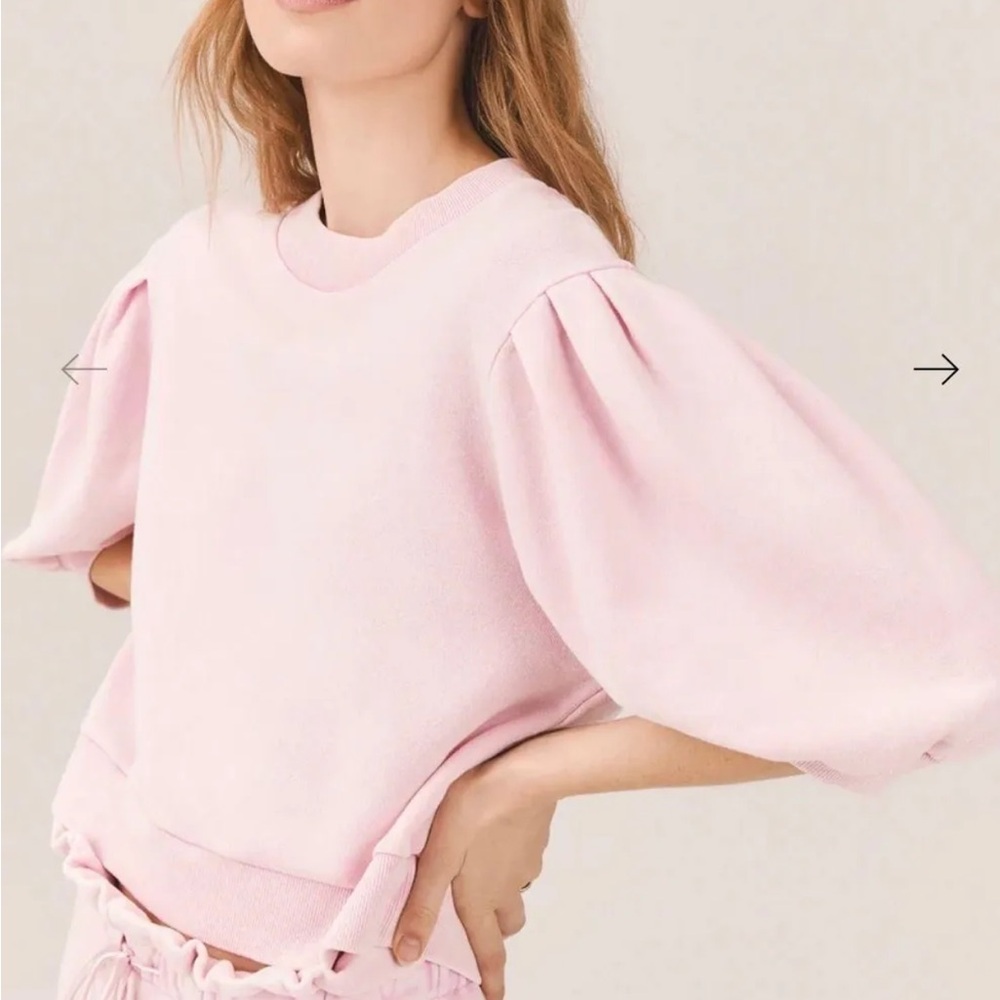 Something Navy Mandi Cropped Sweatshirt
